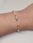 Preview: Perlenarmband weiß/Gold