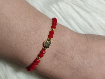 Armband Herz Rot