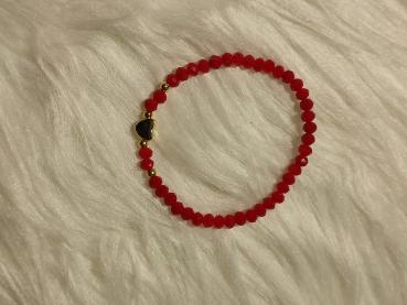 Preview: Armband Herz Rot
