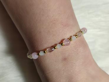 Armband rosa/weiß