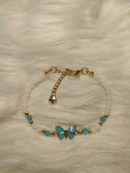 Preview: Armband Schmetterling Türkis