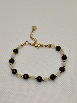 Preview: Armband Schwarz/Weiß