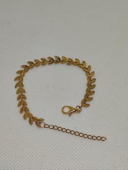 Preview: Armband blätter Gold