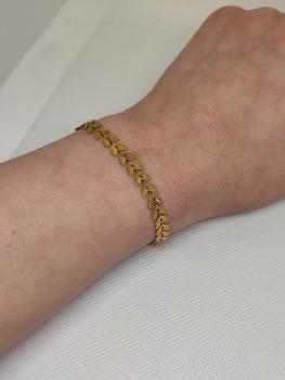 Armband blätter Gold