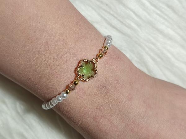 Armband Kleeblatt Grün