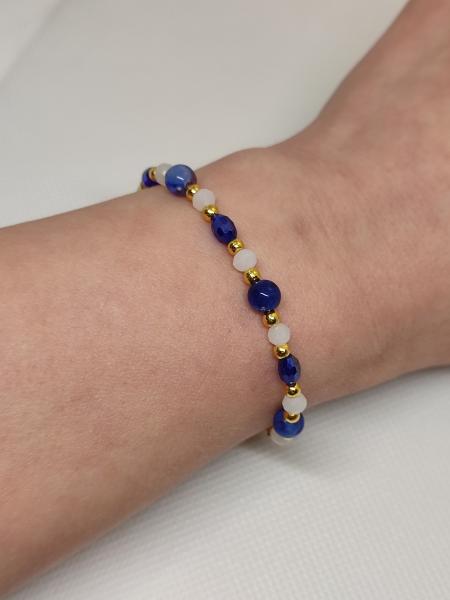 Armband Blau/weiß