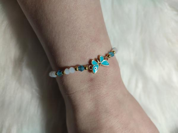 Armband Schmetterling Türkis