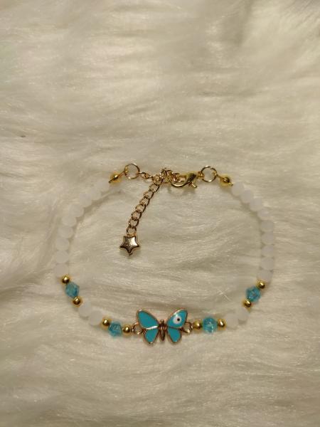 Armband Schmetterling Türkis