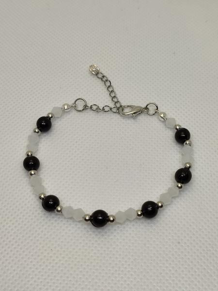 Armband schwarz/weiß