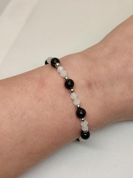 Armband schwarz/weiß